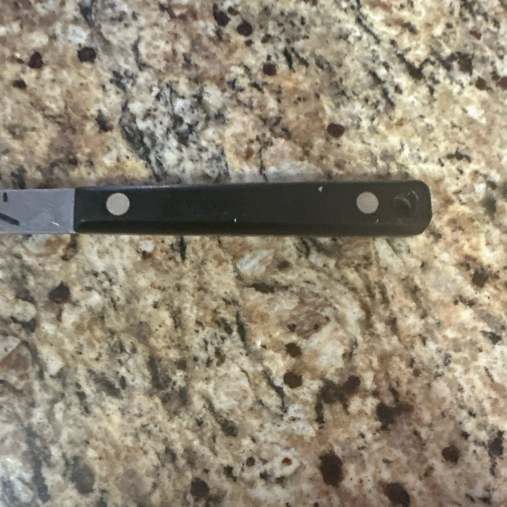 Ekco Flint Stainless Steel Cooking Spatula with Black Handle - Picture 6 of 6